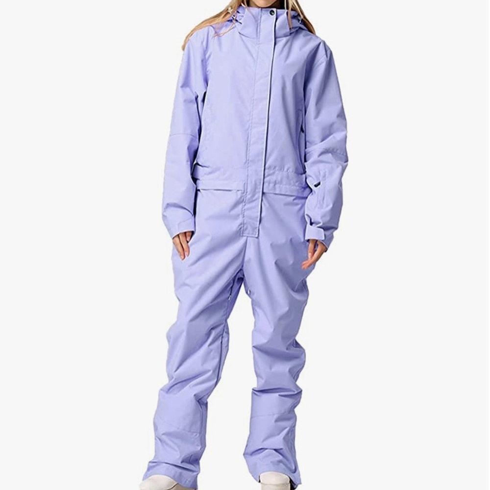 Ski, snowboard, snowsuit